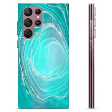 Samsung Galaxy S22 Ultra 5G TPU Case - Turquoise Swirl