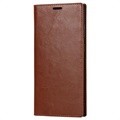 Samsung Galaxy S22 Ultra 5G Wallet Leather Case with Kickstand - Brown