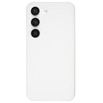 Samsung Galaxy S23 5G Rubberized Plastic Case - White