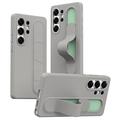 Samsung Galaxy S23 Ultra Smart Hybrid Case with Standing Grip - Titanium Grey