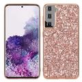 Samsung Galaxy S24 Glitter Series Hybrid Case - Rose Gold