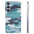 Samsung Galaxy S24+ TPU Case - Blue Camouflage