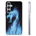 Samsung Galaxy S24+ TPU Case - Blue Fire Dragon