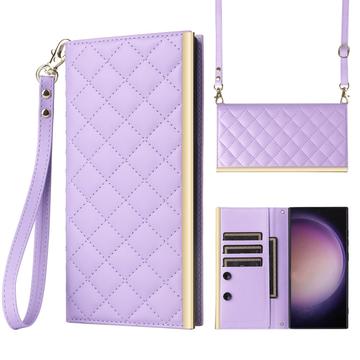 Samsung Galaxy S24 Ultra Luxury Quilted Wallet Case