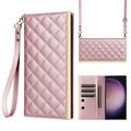 Samsung Galaxy S24 Ultra Luxury Quilted Wallet Case