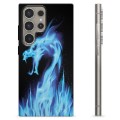 Samsung Galaxy S24 Ultra TPU Case - Blue Fire Dragon