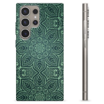Samsung Galaxy S24 Ultra TPU Case - Green Mandala