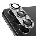 Samsung Galaxy S25 Hat Prince Full Cover Camera Lens Tempered Glass Protector - Silver