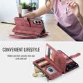 Samsung Galaxy S25 Edge Caseme C30 Multifunctional Wallet Case - Red