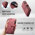 Samsung Galaxy S25 Edge Caseme C30 Multifunctional Wallet Case - Red