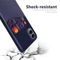 Samsung Galaxy S25 Edge KSQ Case with Card Pocket - Blue