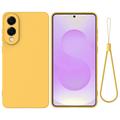 Samsung Galaxy S25 Edge Liquid Silicone Case with Hand Strap