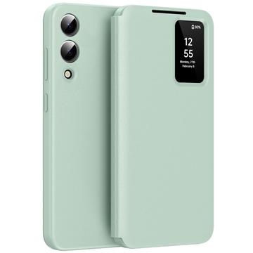 Samsung Galaxy S25 Edge Smart Clear View Flip Case with Card Slot
