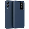 Samsung Galaxy S25 Edge Smart Clear View Flip Case with Card Slot - Sapphire