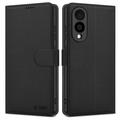 Samsung Galaxy S25 Edge Tech-Protect Wallet Case W. Magnet & Stand - Black