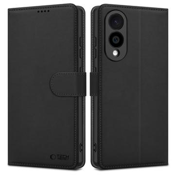 Samsung Galaxy S25 Edge Tech-Protect Wallet Case W. Magnet & Stand - Black