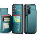 Samsung Galaxy S25 FE Caseme C22 Case RFID Card Wallet - Green