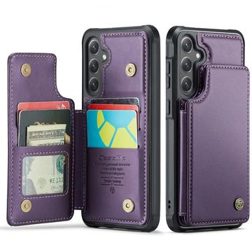 Samsung Galaxy S25 FE Caseme C22 Case RFID Card Wallet - Purple