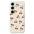 Samsung Galaxy S25 FE Cherry Pattern TPU Case - Beige