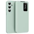 Samsung Galaxy S25 FE Smart Clear View Flip Case with Card Slot