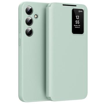 Samsung Galaxy S25 FE Smart Clear View Flip Case with Card Slot