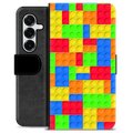Samsung Galaxy S25+ Premium Wallet Case - Blocks