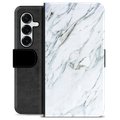 Samsung Galaxy S25+ Premium Wallet Case - Marble
