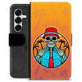 Samsung Galaxy S25+ Premium Wallet Case - Skeleton Summer