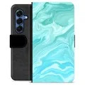 Samsung Galaxy S25 Premium Wallet Case - Blue Marble