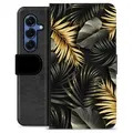 Samsung Galaxy S25 Premium Wallet Case - Golden Leaves