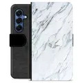 Samsung Galaxy S25 Premium Wallet Case - Marble