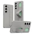 Samsung Galaxy S25/S24 Smart Hybrid Case with Standing Grip - Titanium Grey