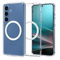 Samsung Galaxy S25 Spigen Ultra Hybrid Mag Case - White / Clear