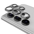 Samsung Galaxy S25 Ultra Hat Prince Full Cover Camera Lens Tempered Glass Protector - Grey