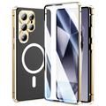 Samsung Galaxy S25 Ultra Magnetic Case with Tempered Glass Screen Protector - MagSafe Compatible - Gold