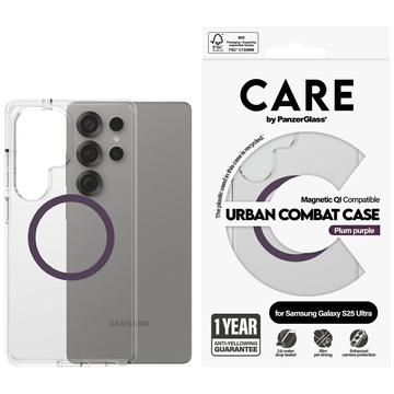 Samsung Galaxy S25 Ultra PanzerGlass Care Urban Combat Case - MagSafe Compatible - Plum