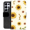 Samsung Galaxy S25 Ultra Premium Wallet Case - Sunflower