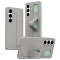 Samsung Galaxy S25+ Smart Hybrid Case with Standing Grip - Titanium Grey