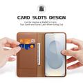 Samsung Galaxy S26 Dux Ducis Hivo Wallet Leather Case - Brown