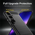 Samsung Galaxy S26 FE Brushed TPU Case - Carbon Fiber - Black