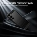 Samsung Galaxy S26 FE Brushed TPU Case - Carbon Fiber - Black