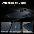 Samsung Galaxy S26 FE Brushed TPU Case - Carbon Fiber - Blue