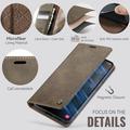 Samsung Galaxy S26 FE Caseme 033 Calf Texture Wallet Case with RFID Blocking - Coffee