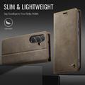 Samsung Galaxy S26 FE Caseme 033 Calf Texture Wallet Case with RFID Blocking - Coffee