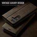 Samsung Galaxy S26 FE Caseme 033 Calf Texture Wallet Case with RFID Blocking - Coffee