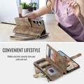 Samsung Galaxy S26 FE Caseme C30 Multifunctional Wallet Case - Brown
