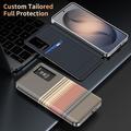 Samsung Galaxy S26 FE Checkered Pattern Smart View Flip Case with Card Slot - Brown