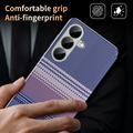 Samsung Galaxy S26 FE Checkered Pattern Smart View Flip Case with Card Slot - Purple