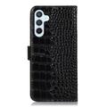 Samsung Galaxy S26 FE Crocodile Series Wallet Leather Case with RFID - Black