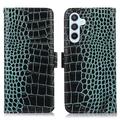 Samsung Galaxy S26 FE Crocodile Series Wallet Leather Case with RFID - Green